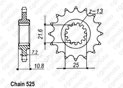 Front sprocket Tdm 850 96-00