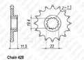 Front sprocket Dr-z 125 03-05