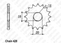 Front sprocket Gn 125 92-96