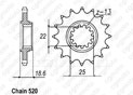 Front sprocket Kawasaki Z750 04-