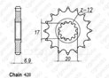 Front sprocket Beta 50 Pas 428