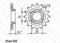 Front sprocket Zx-6r Ninja 98-01