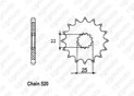 Front sprocket Tm 250 Enduro -01