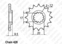 Front sprocket Ktm 85 Sx 03-05