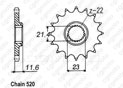 Front sprocket Yamaha 250 Ttr 93-04