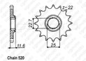 Front Sprocket Polaris 250 Trail Blazer