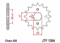 Front sprocket Kymco 125 Quannon