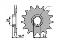 Front sprocket MV Agusta