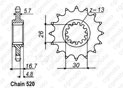 Front sprocket Racing Cbr 1000/600 Rr 03-06