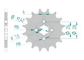 Front sprocket 420 Honda