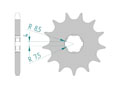 Front sprocket 428 Kymco