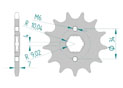 Front sprocket 520 Honda