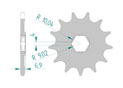 Front sprocket 520 HONDA CR 125 R