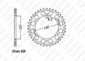 Rear sprocket Xl 250 R 84-87