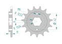 Front sprocket Chain 520 NSR250/88 JAP