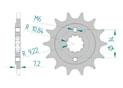 Front sprocket 520 Honda