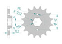 Front sprocket 525 Honda