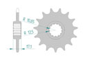 Front sprocket 520 CBR250/400RR Honda