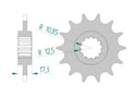 Front sprocket Chain 520