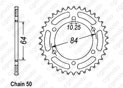 Rear sprocket Gsx 400 Lx 81-82