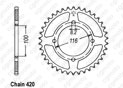 Rear sprocket Kawasaki