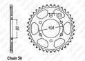 Rear sprocket Zx 550 Gpz Unitrack 8