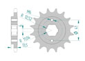 Front sprocket 525 Honda