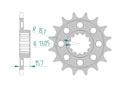 Front sprocket Chain 520