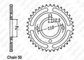 Rear sprocket Xs 400 Se 80-81