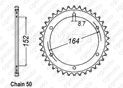 Rear sprocket Sr 500 78-90