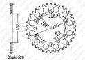 Rear sprocket Yamaha