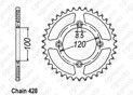 Rear sprocket Suzuki Yamaha