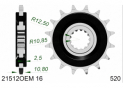 Front sprocket 520 YAMAHA XJ 6 WITH RUBBER