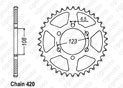 Rear sprocket Derbi 50 Gpr 98