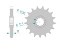 Front sprocket 532 Yamaha