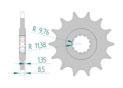 Front sprocket 520 SUZUKI GW 250 INAZUMA