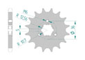 Front sprocket 530 Suzuki