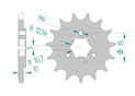 Front sprocket 525 Suzuki