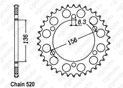 Rear sprocket Rgv 250 89-90