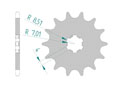 Front sprocket 420 Kawasaki