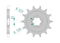 Front sprocket 428 Kawasaki