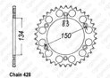 Rear sprocket Kdx 125 90-99