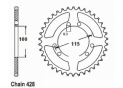 Rear sprocket Beta 50 Rr 99 Pas 428