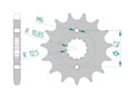 Front sprocket 530 Kawasaki