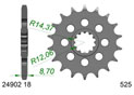 Front sprocket #525