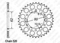 Rear sprocket Sr 250 Se 80-83