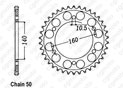 Rear sprocket Zx-11 Zzr 95-98