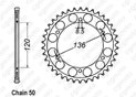 Rear sprocket Rd 500 Lc 84-85