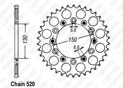 Rear sprocket Xlr 350 84-87