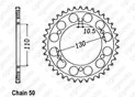 Rear sprocket Gpx 600 R 88-96